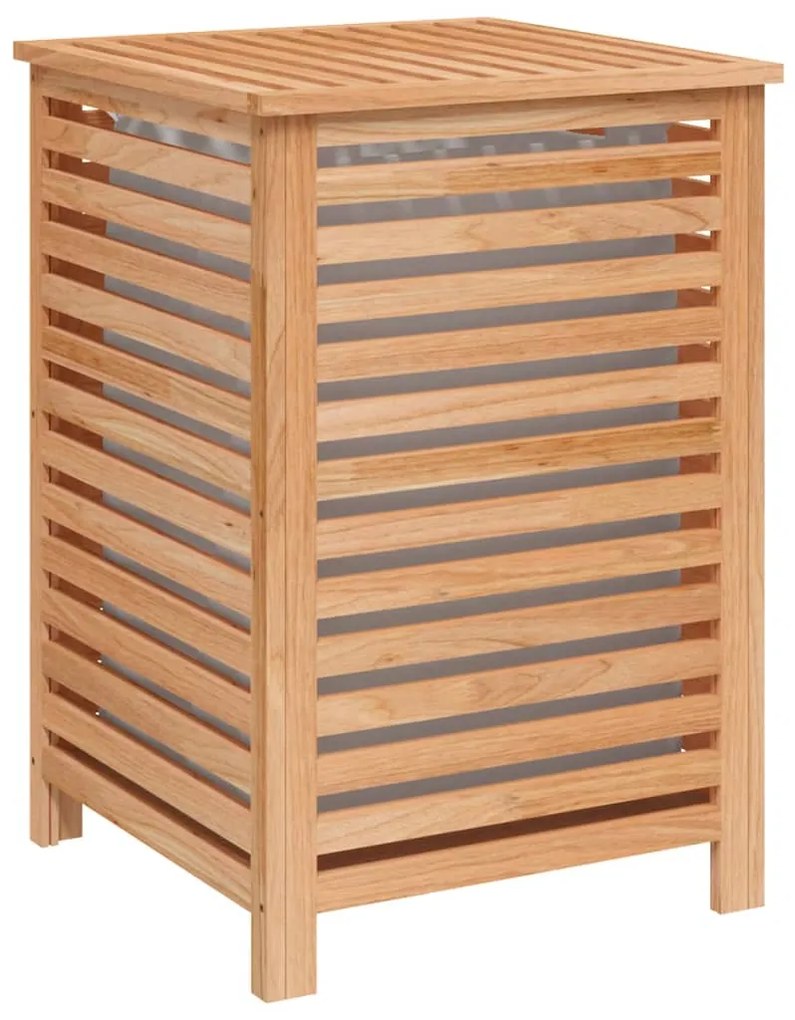 vidaXL Καλάθι Απλύτων 45 x 45 x 65 εκ. από Μασίφ Ξύλο Καρυδιάς