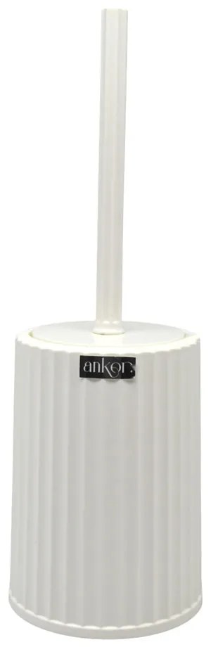 Πιγκάλ Βουρτσάκι Ριγέ Λευκό Πλαστικό 12x12x34.5cm ANKOR