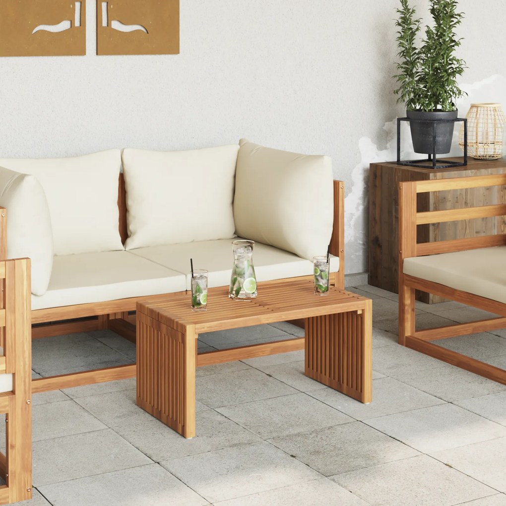 vidaXL Κινητό Τραπέζι για την Αυλή 70x37.5x35.5 εκ από Στερεό Ξύλο Τεύκρου