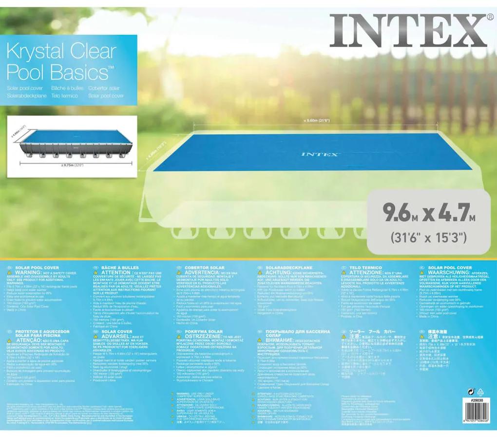 INTEX Κάλυμμα Πισίνας Ηλιακό Ορθογώνιο 975 x 488 εκ.