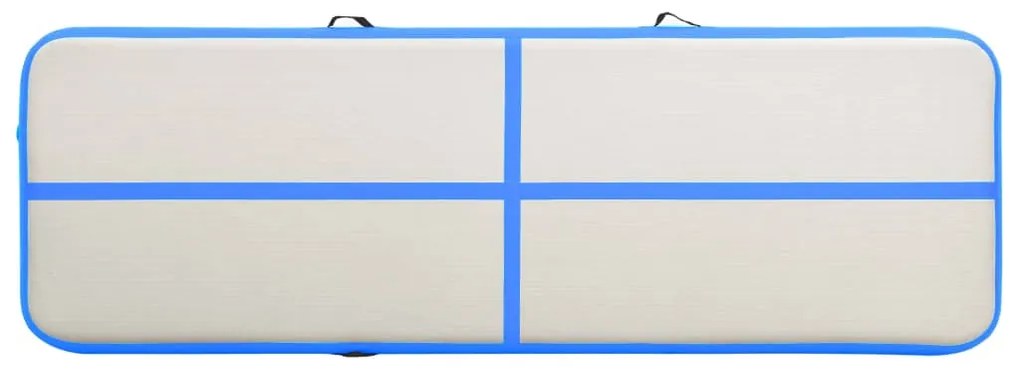 vidaXL Στρώμα Ενόργανης Φουσκωτό Μπλε 400 x 100 x 20 εκ. PVC με Τρόμπα