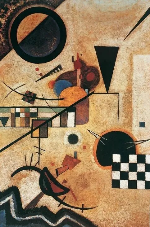 Εκτύπωση τέχνης Accords Opposes, Wassily Kandinsky