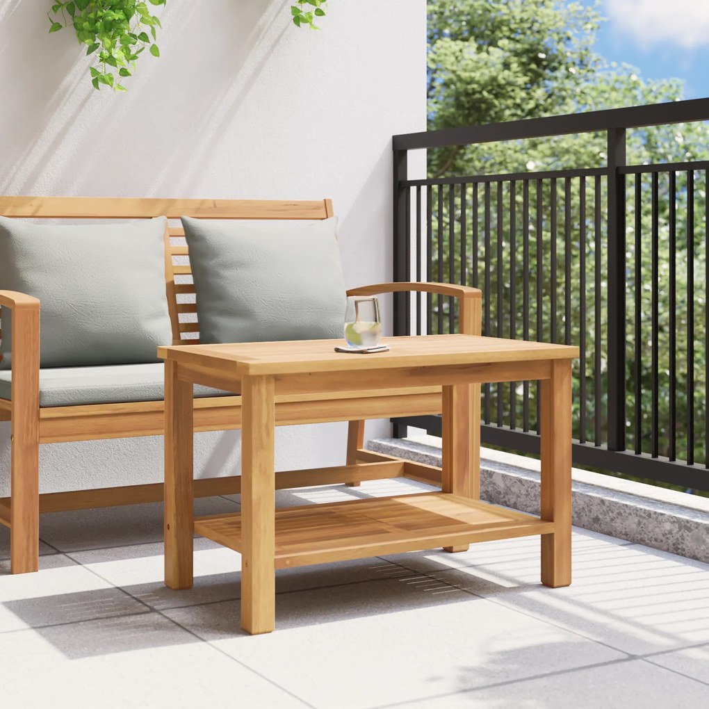vidaXL Τραπεζάκι σαλονιού Καφέ 70 x 40 x 45 εκ. Μασίφ ξύλο teak