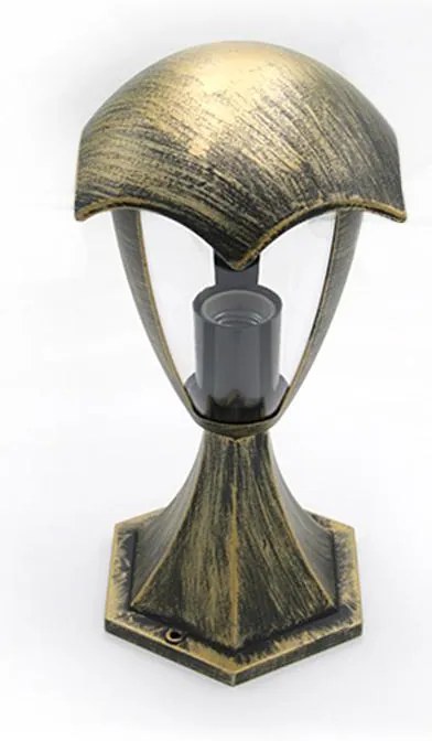 Adeleq Φανάρι Αλουμινίου Επιδαπέδιο H33cm L19cm Ντουί E27 IP44 Ρουστίκ 9-36471