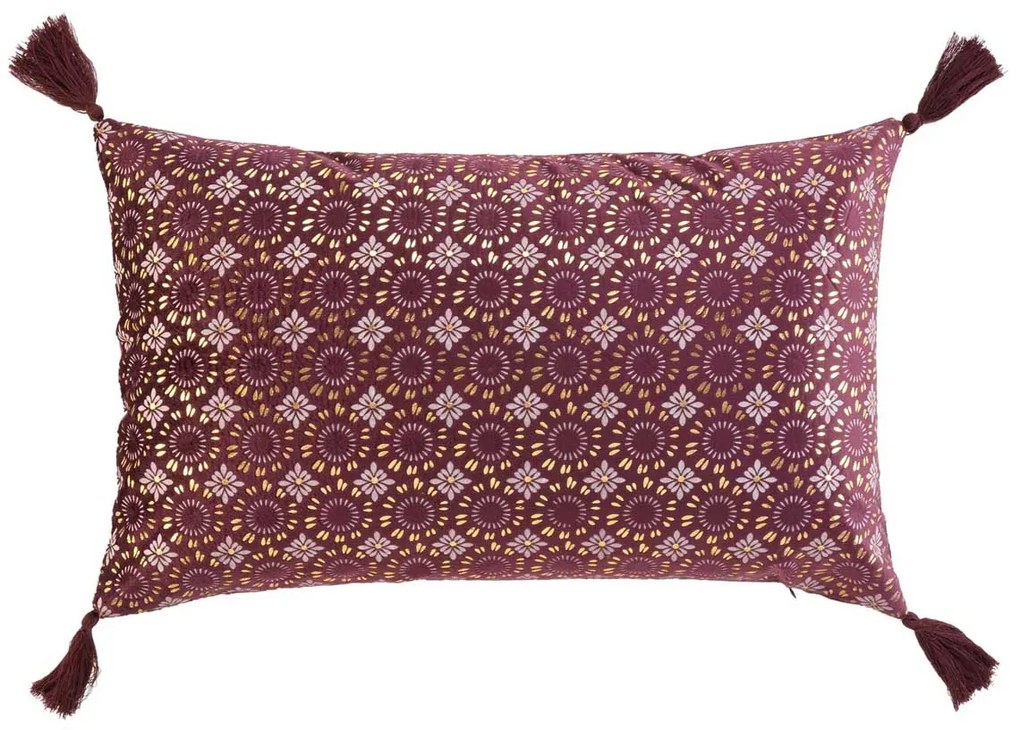 Βελουτέ Διακοσμητικό Μαξιλάρι (30x50) L-C Silene Bordeaux 1611810