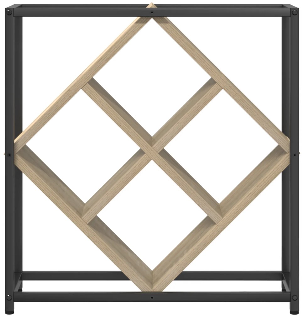 vidaXL Ράφι κρασιών Sonoma Oak 51x18x52,5 εκ. Κατασκευασμένο από ξύλο με επεξεργασία