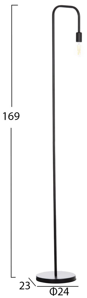 ΦΩΤΙΣΤΙΚΟ ΔΑΠΕΔΟΥ KRAMER HM7535.11 ΜΕΤΑΛΛΟ ΣΕ ΜΑΥΡΟ 23x169Υεκ. - 0538158 - HM7535.11