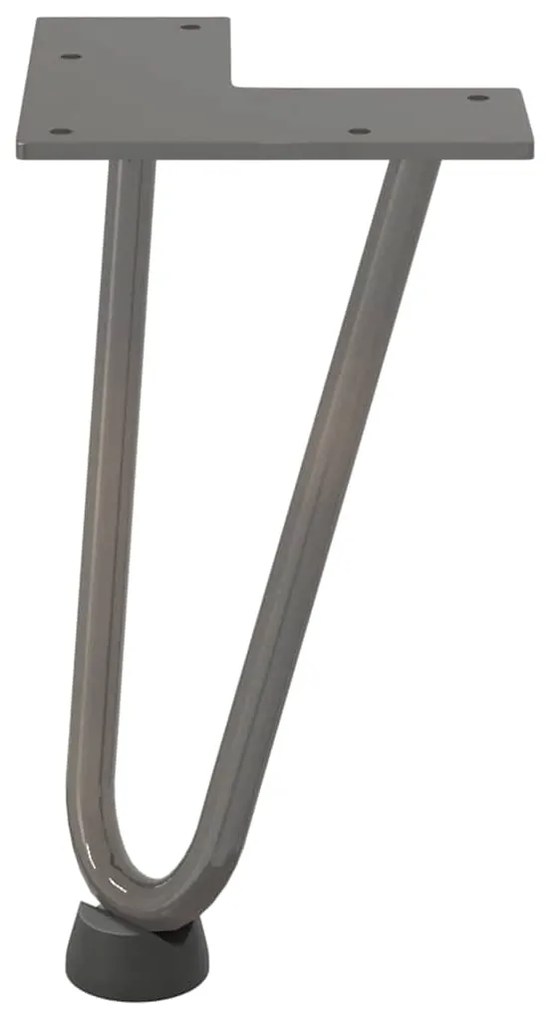 vidaXL Πόδια Φουρκέτας για Τραπεζάκι Σαλονιού 4 τεμ. από Φυσικό Ατσάλι 20 εκ. από Μασίφ Ατσάλι