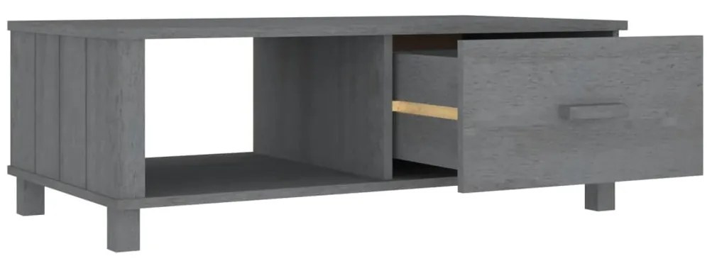 vidaXL Τραπεζάκι Σαλονιού HAMAR Σκ. Γκρι 100x55x35εκ Μασίφ Ξύλο Πεύκου