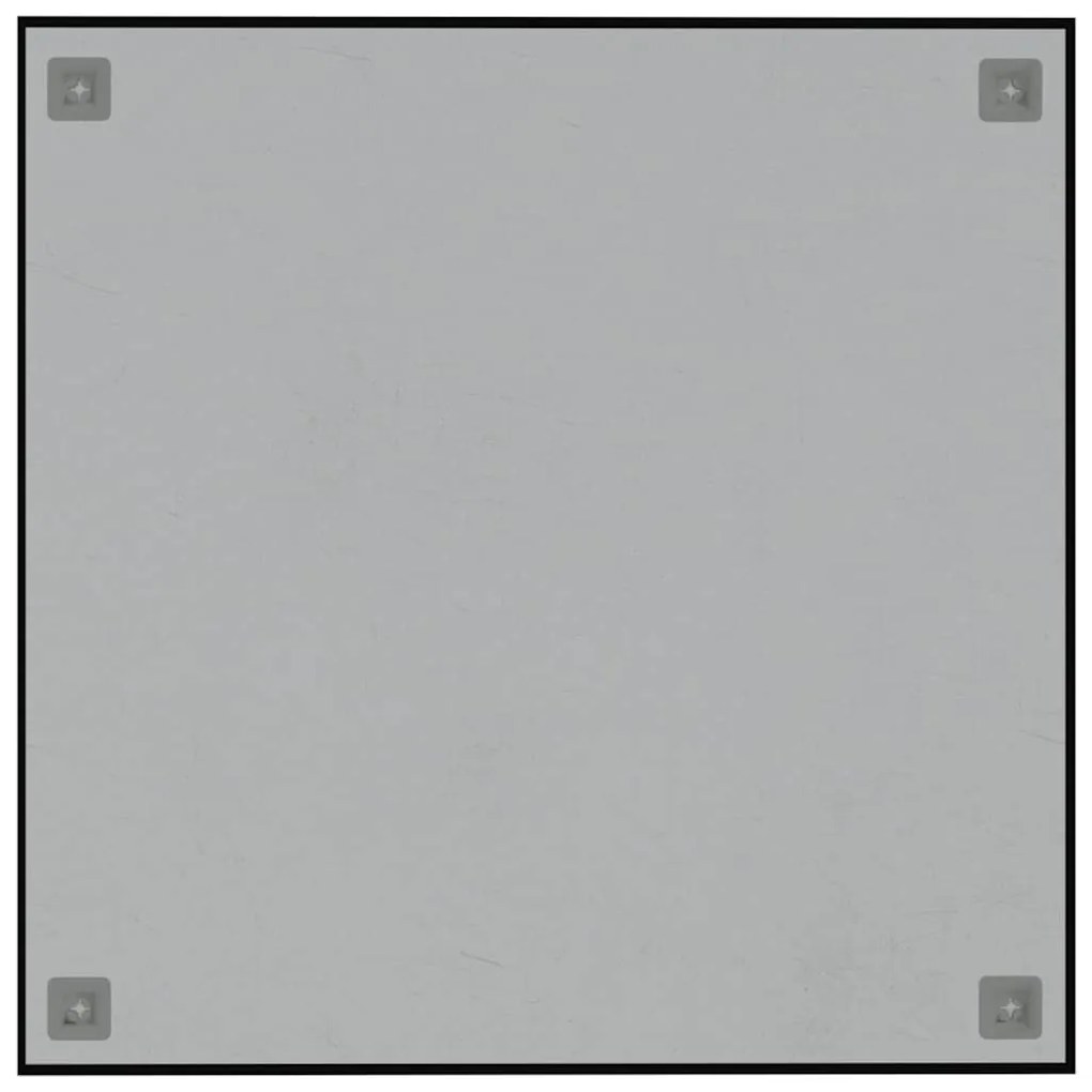 vidaXL Πίνακας Επιτοίχιος Μαγνητικός Μαύρος 60x60 εκ. από Ψημένο Γυαλί