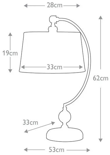 Επιτραπέζιο Φωτιστικό E27 60W IP20 Jenkins Elstead Lighting QZ-JENKINS-TL-PN Νίκελ Ματ