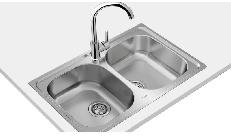 TEKA Universe 80 T-XM 2B Νεροχύτης Ένθετος, inox, Micro/Σαγρέ για έπιπλο 80 cm