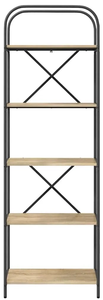 vidaXL Ράφι Βιβλίων Sonoma Δρυς 60 x 30 x 183 εκ Επεξεργασμένο ξύλο