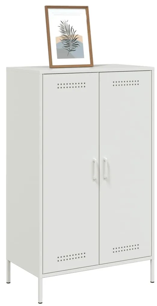 Ντουλάπι Λευκό 68x39x113 εκ. από Ατσάλι 842969