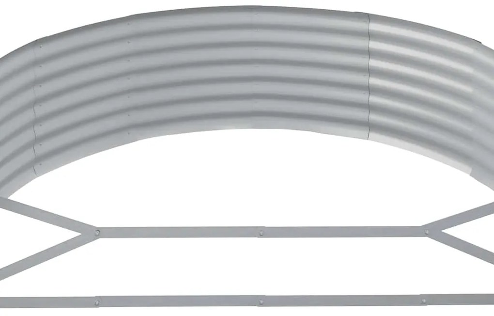 vidaXL Ζαρντινιέρα Ανθρακί 214x140x36εκ Ατσάλι με Ηλεκτρ. Βαφή Πούδρας