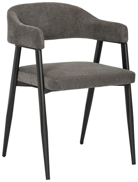 Καρέκλα - Πολυθρόνα Sezan ύφασμα σε ανθρακί απόχρωση 56x55x78εκ 2αδα 56x55x78 εκ.