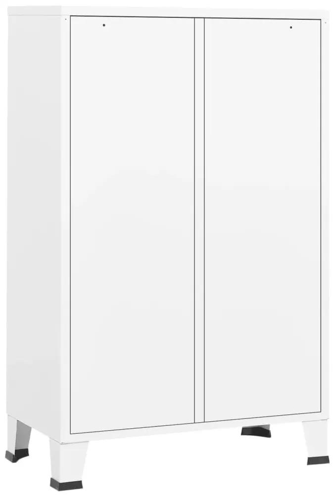 Ντουλάπα Βιομηχανική Λευκή 67 x 35 x 107 εκ. Ατσάλινη - Λευκό