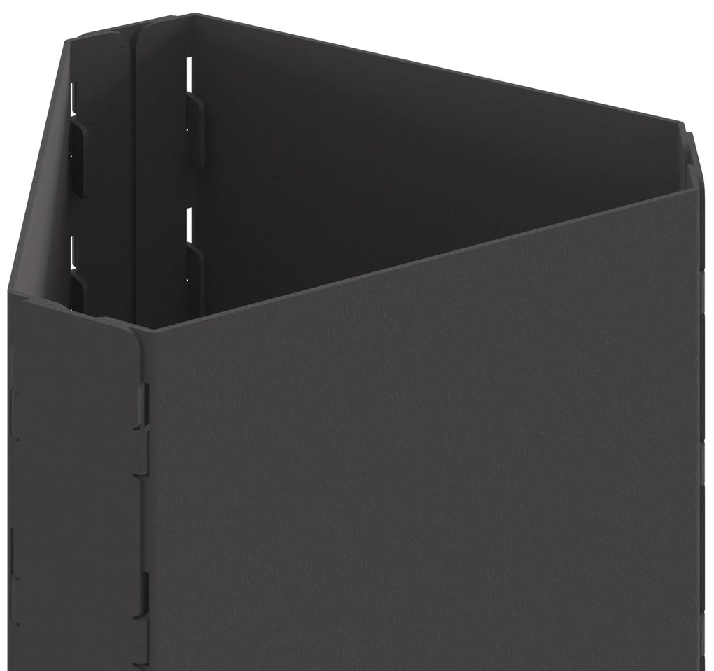 vidaXL Τζάκι με Καμινάδα Μαύρο 50x43x52 εκ Ατσάλι