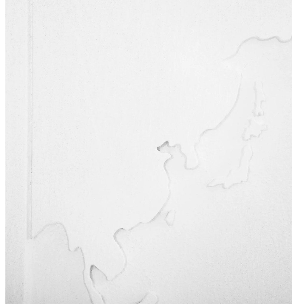 ΠΙΝΑΚΑΣ 3-ΠΤΥΧΟΣ WORLD MAP SANTORINI HM4504 MDF ΣΕ ΥΠΟΛΕΥΚΟ ΧΡΩΜΑ 180x4(πάχος)x120Υεκ.