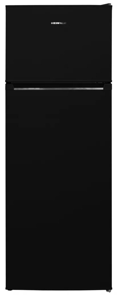 Heinner HF-V212BKE++ Ψυγείο Δίπορτο Less Frost 212lt Υ145xΠ54xΒ57εκ. Μαύρο, E