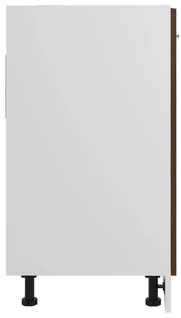 vidaXL Ντουλάπι Νιπτήρα "Lyon" Καφέ Δρυς 80x46x81,5 εκ. από Τεχνητό Ξύλο