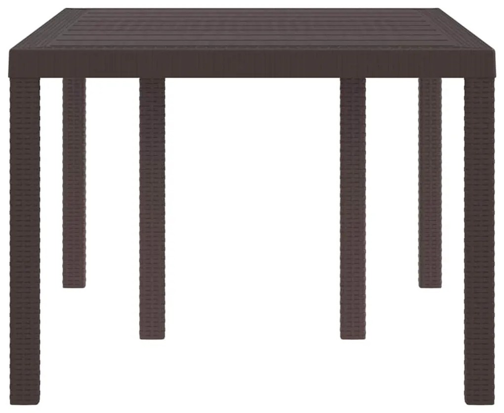vidaXL Τραπέζι Κήπου Καφέ 150 x 100 x 73 εκ. συνθετικό ρατάν