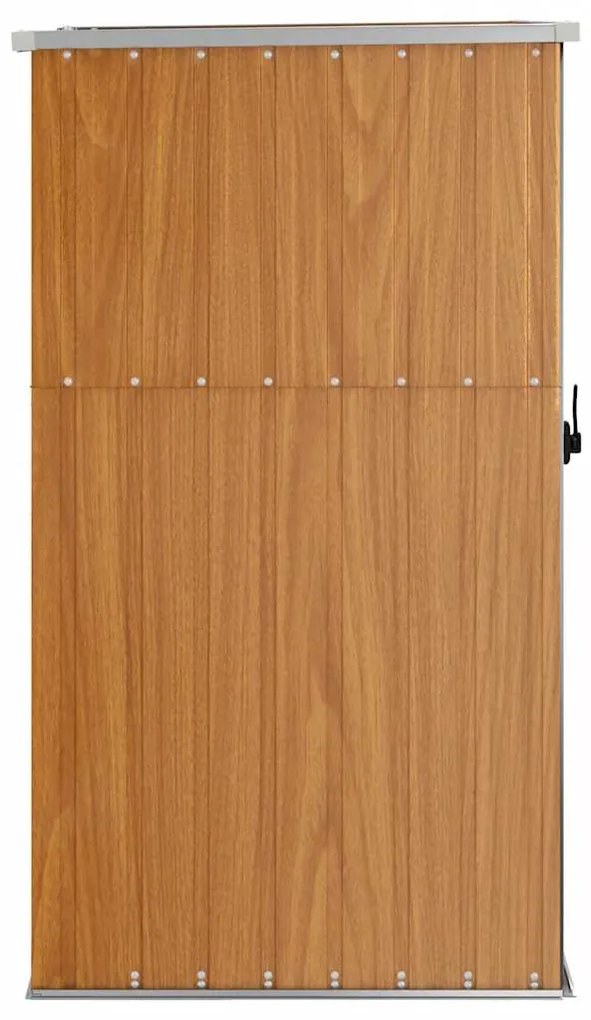 vidaXL Αποθήκη Εργαλείων Κήπου Καφέ 88x89x161 εκ. Γαλβαν. Ατσάλι