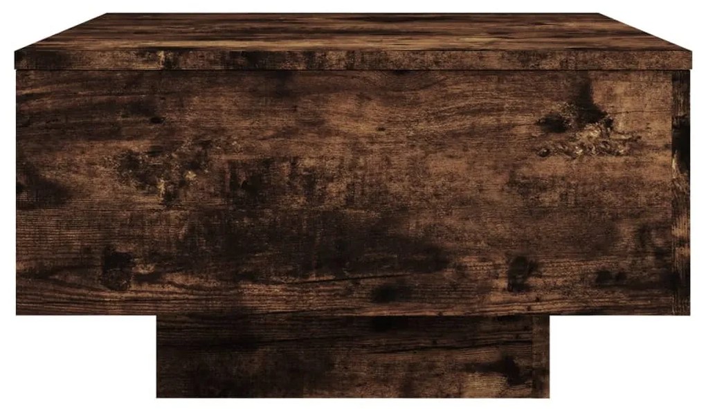 vidaXL Τραπεζάκι Σαλονιού Καπνιστή Δρυς 55x55x31 εκ. Επεξεργασμ. Ξύλο