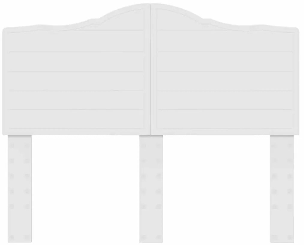 vidaXL Κεφαλάρι με κεφαλάρι Λευκό 135 cm Επεξεργασμένο ξύλο