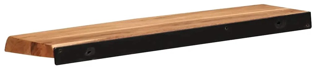 vidaXL Ράφια Τοίχου 2 τεμ. 60x20x3,5 εκ. από Μασίφ Ξύλο Ακακίας