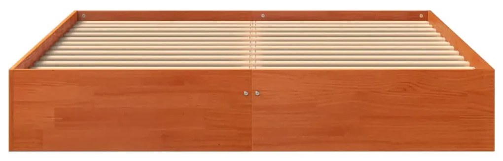 Σκελετός Κρεβ. Χωρίς Στρώμα Καφέ Κεριού 120x190 εκ Μασίφ Πεύκο 844824