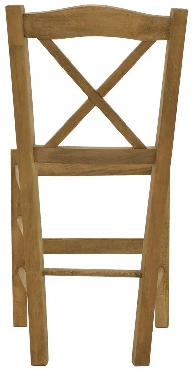 Καρέκλα καφενείου Santorini χιαστή καρυδί ξύλο 42x40x89εκ