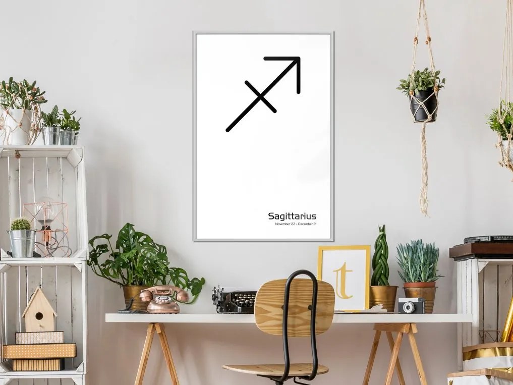 Αφίσα - Zodiac: Sagittarius II - 20x30 - Χρυσό - Με πασπαρτού