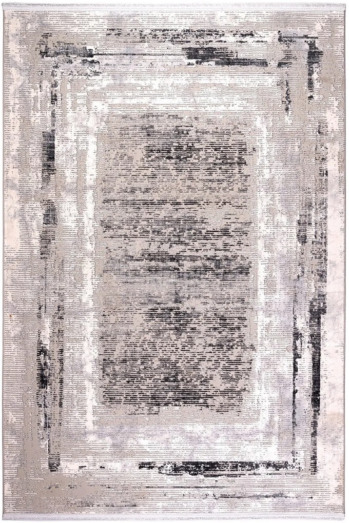 Χαλί Naf Naf Lucidi E0143 095 Ecru-Grey Βιοκαρπέτ 165X230cm