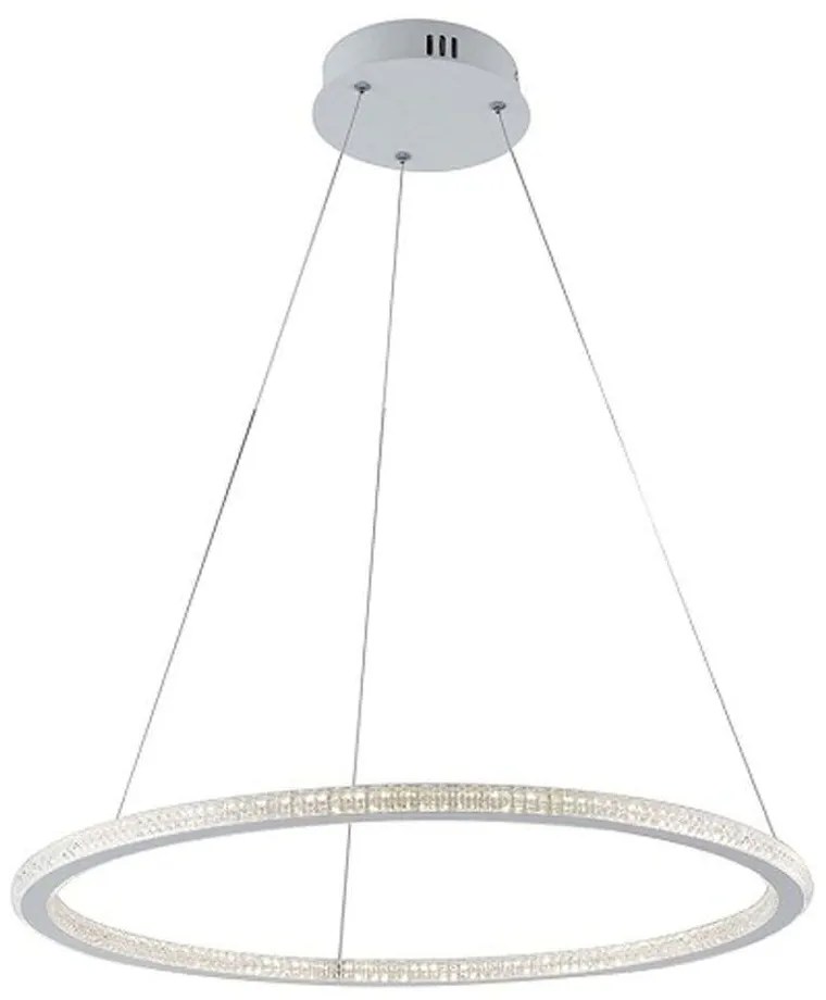 Φωτιστικό Οροφής Bryant LED-BRYANT-S1C 45W Led Φ60cm 150cm White Luce Ambiente Design Αλουμίνιο