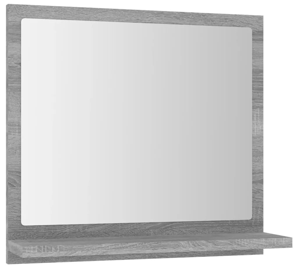 vidaXL Καθρέφτης Μπάνιου Γκρι Sonoma 40x10,5x37 εκ. Επεξεργασμένο Ξύλο