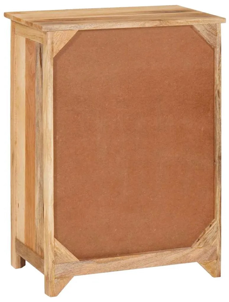 vidaXL Πλαϊνό γραφείο Καφέ 55 x 35 x 75 εκ Μασίφ ξύλο μάνγκο