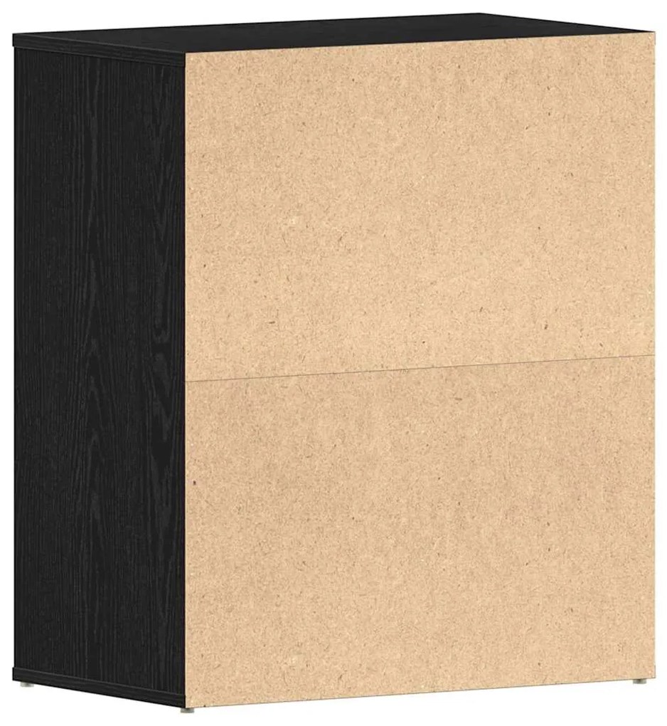 vidaXL Παπουτσοθήκη Μαύρη δρυς 60 x 35 x 70 cm Επεξεργασμένο ξύλο