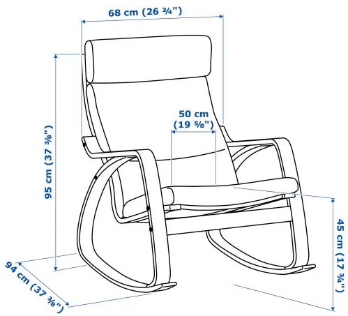 POÄNG κουνιστή πολυθρόνα 793.958.43