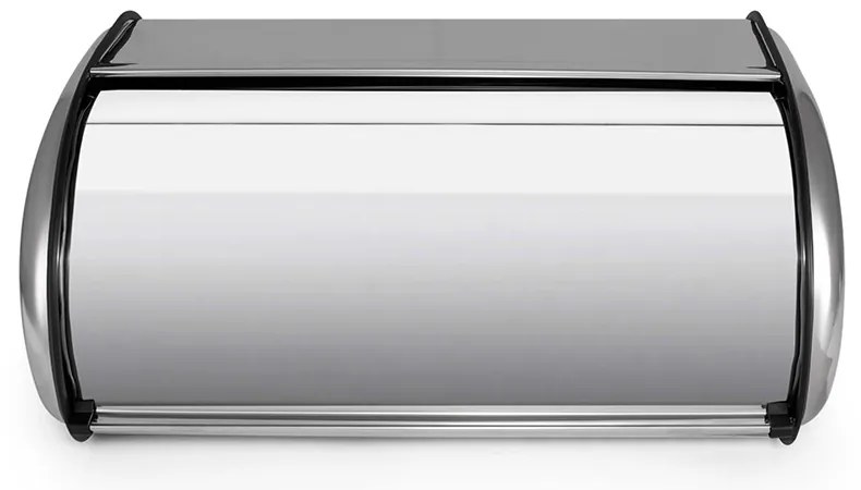 Muhler MR-3523 Ψωμιέρα με Καπάκι Μεταλλική σε Ασημί Χρώμα 35x23x14.5cm