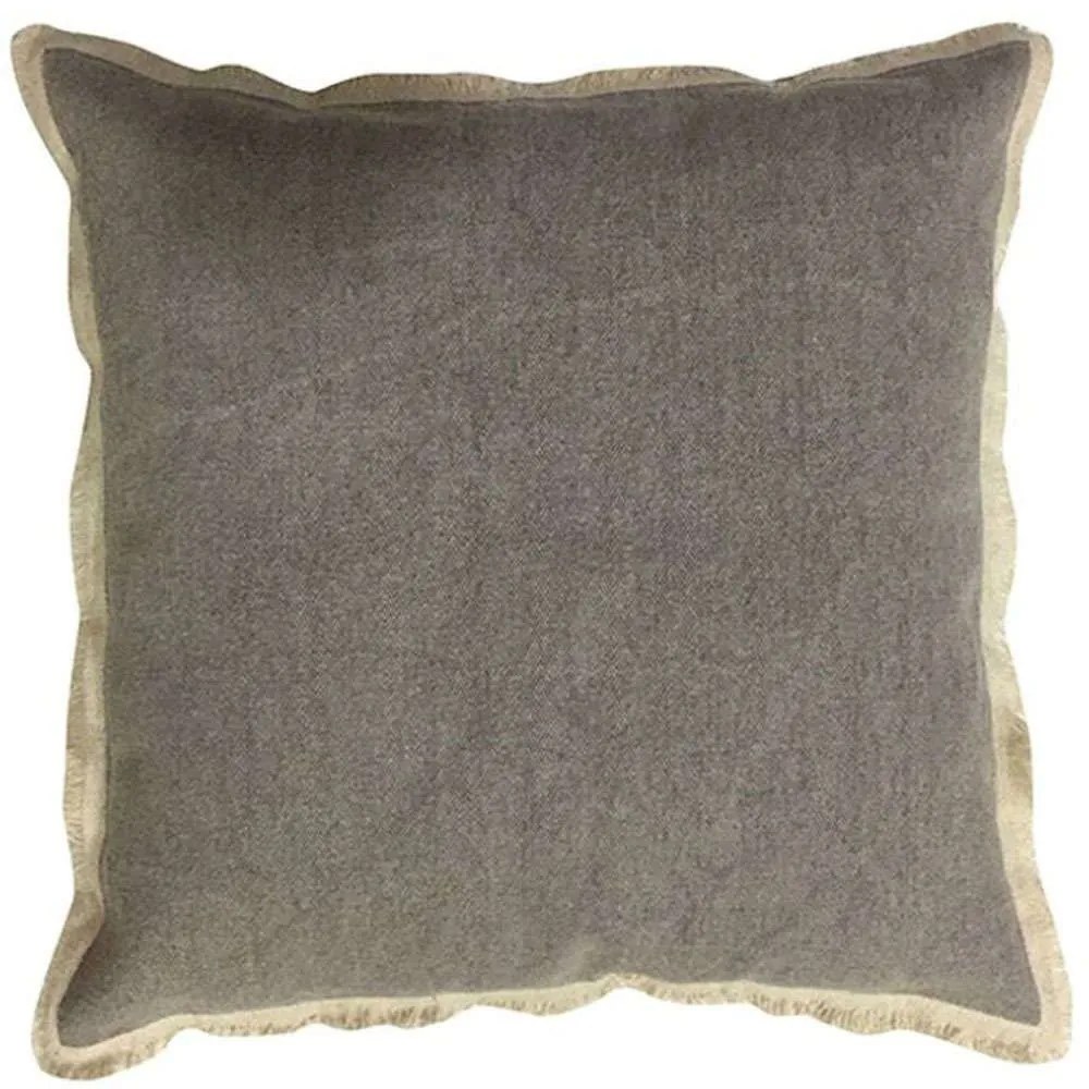 Μαξιλάρι Διακοσμητικό (Με Γέμιση) Libell 017328 Grey-Beige 45X45 Ύφασμα