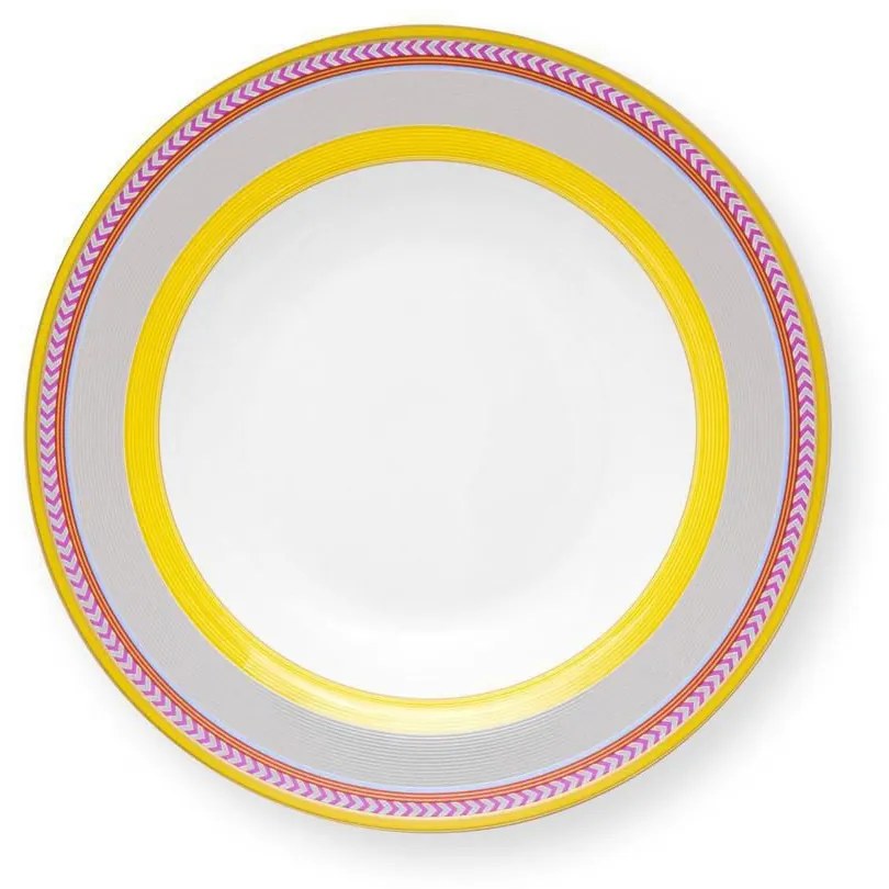 ΠΙΑΤΟ ΣΟΥΠΑΣ Δ23.5cm PIP STUDIO - CHIQUE STRIPES YELLOW