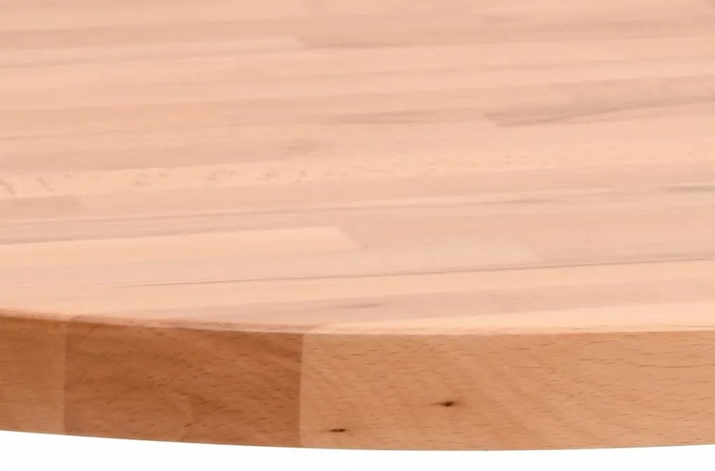 vidaXL Επιφάνεια Τραπεζιού Στρογγυλή Ø80x1,5 εκ. Μασίφ Ξύλο Οξιάς
