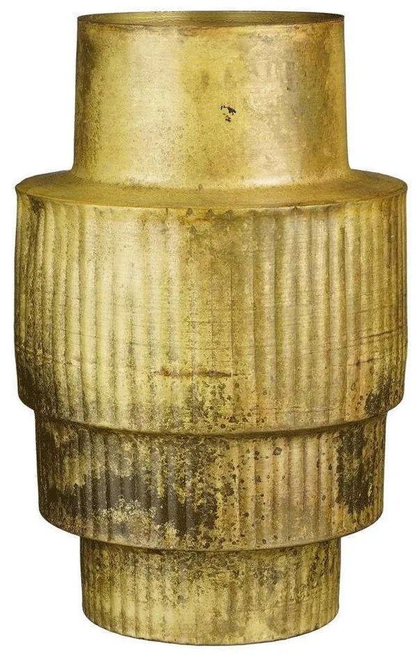 Βάζο Κεραμικό 02.1125487 23x33cm Gold Metal