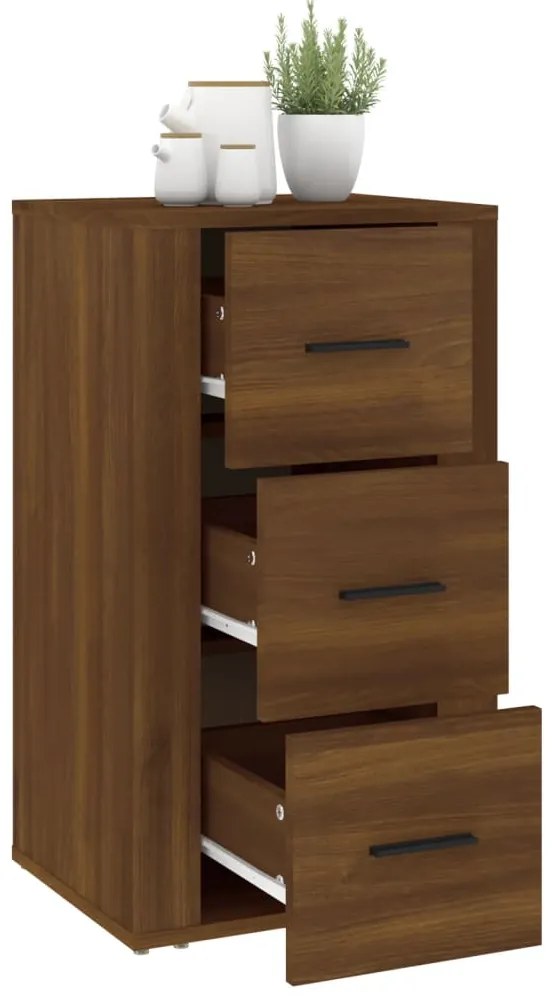 vidaXL Ντουλάπι Καφέ Δρυς 40 x 33 x 70 εκ. από Επεξεργασμένο Ξύλο