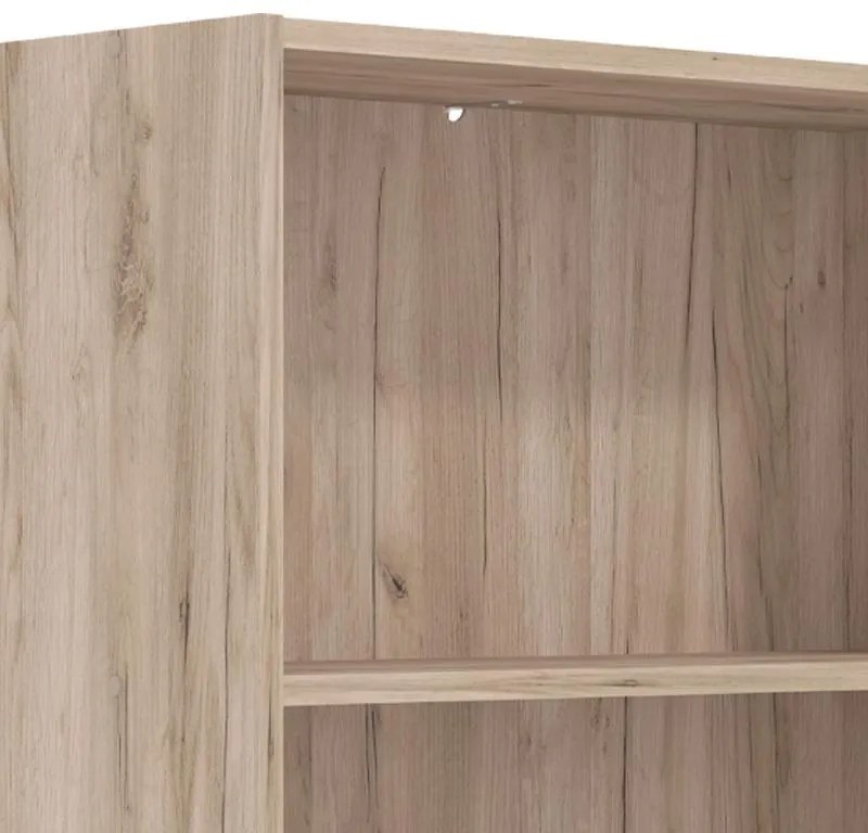 Βιβλιοθήκη Tomar 3 Γκρί Δρύς 70x24,5x107,5 εκ. 70x24.5x107.5 εκ.