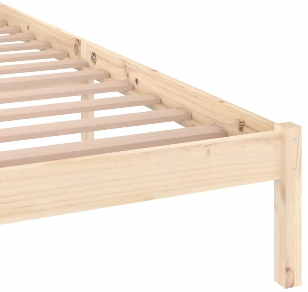 vidaXL Πλαίσιο Κρεβατιού 140 x 200 εκ. από Μασίφ Ξύλο Πεύκου