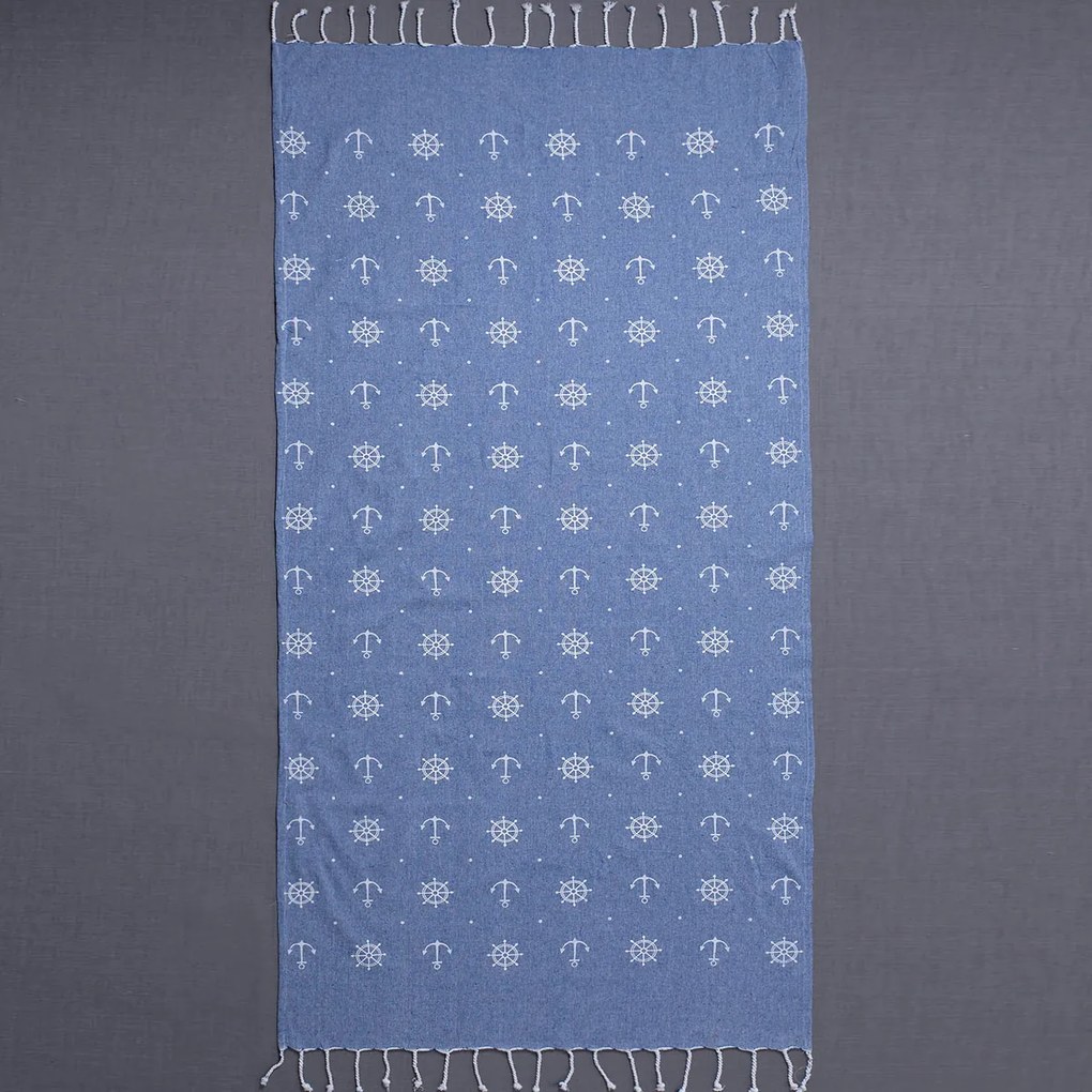 Παρεό (90x180) Silk Fashion 1755 Blue
