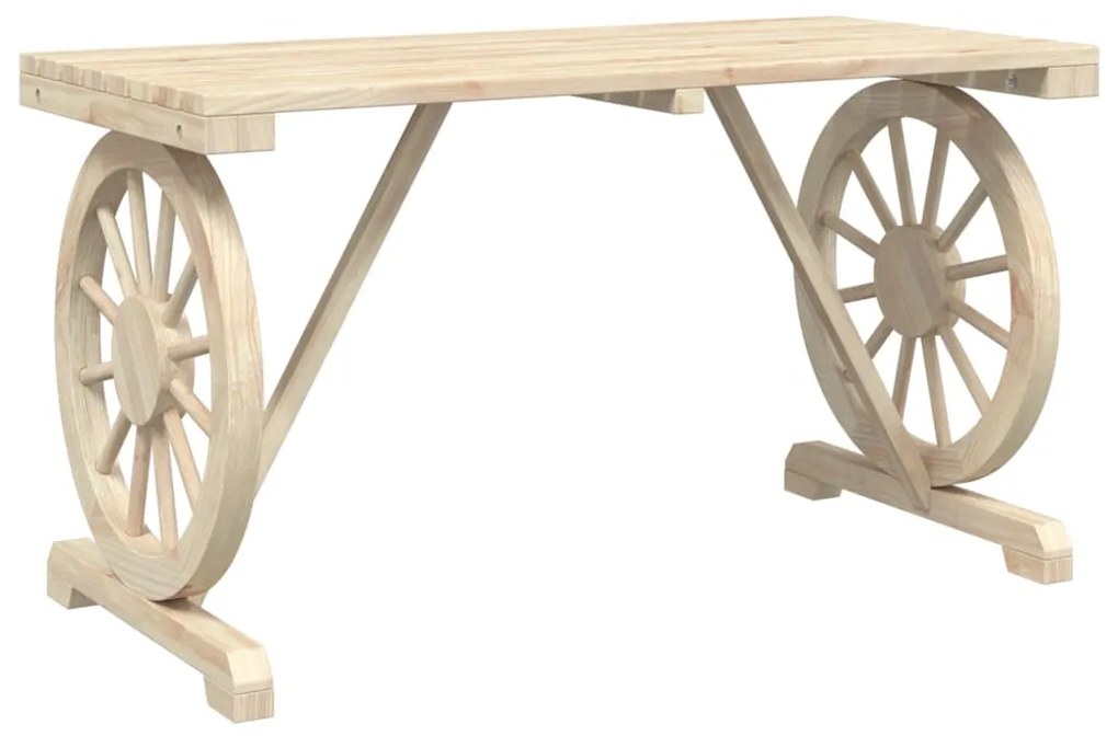 vidaXL Τραπεζαρία Κήπου Σετ 3 Τεμαχίων από Μασίφ Ξύλο Ελάτης