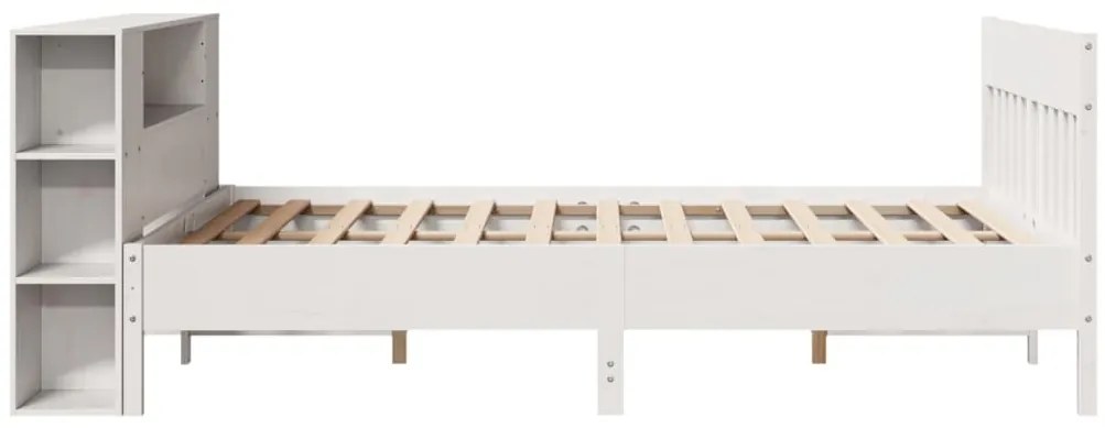 vidaXL Κρεβάτι Βιβλιοθήκη Χωρίς Στρώμα 120x190 εκ Μασίφ Ξύλο Πεύκου